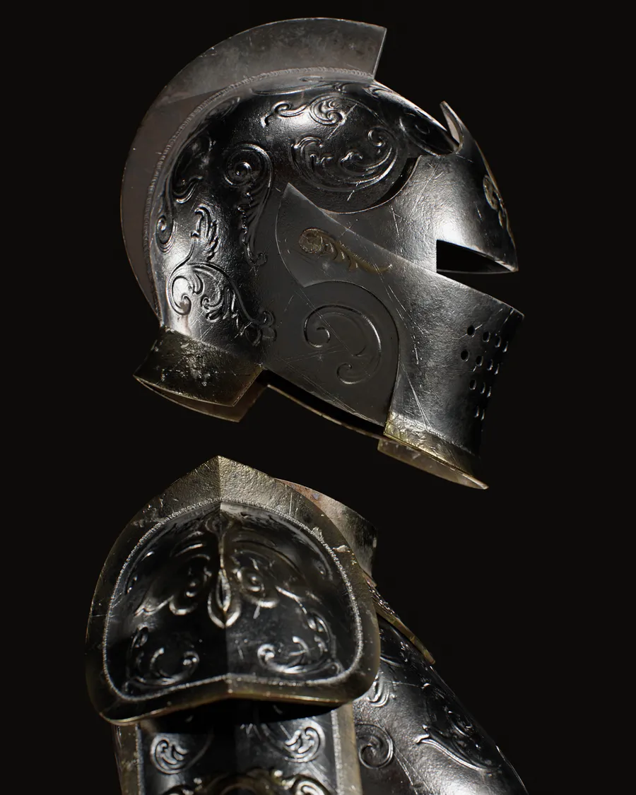 Female Knight - Armour Study Side On by Nova Bower